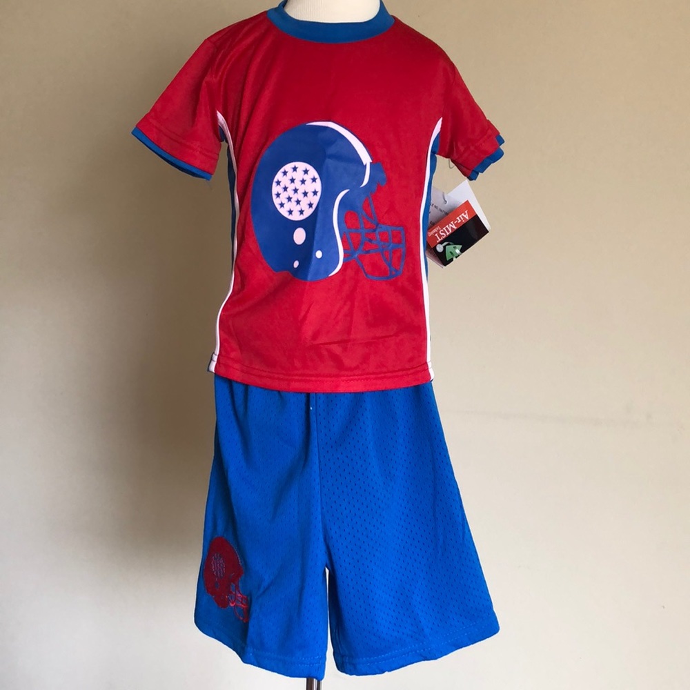 Boys 2 Piece Matching Set Sz 4 Shirt & Shorts NWT